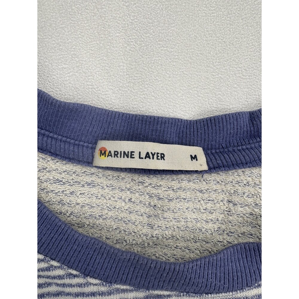 Marine Layer Striped Raglan Short Sleeve Tee - Women's M - Picture 4 of 11